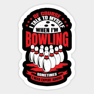 Funny Bowling Player Game Sport Bowler Gift Sticker